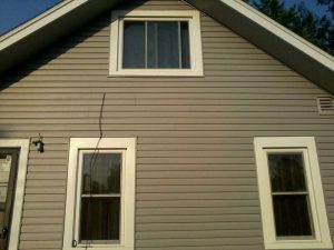 Finished siding project