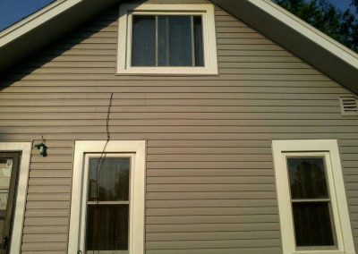 Finished siding project